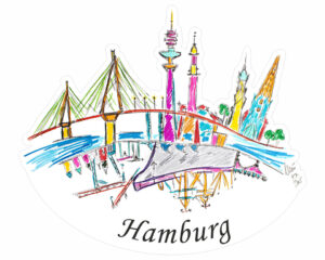 Hamburg-Aufkleber